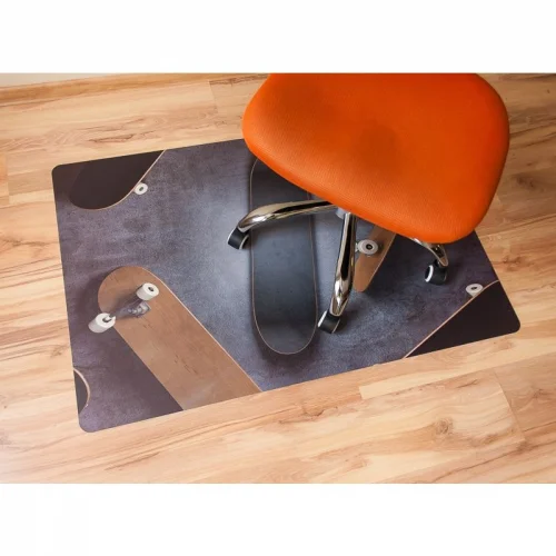 Mata ochronna pod krzesło na kółkach z grafiką 048 - pod fotel obrotowy - 80x120cm -  gr. 1,3mm
