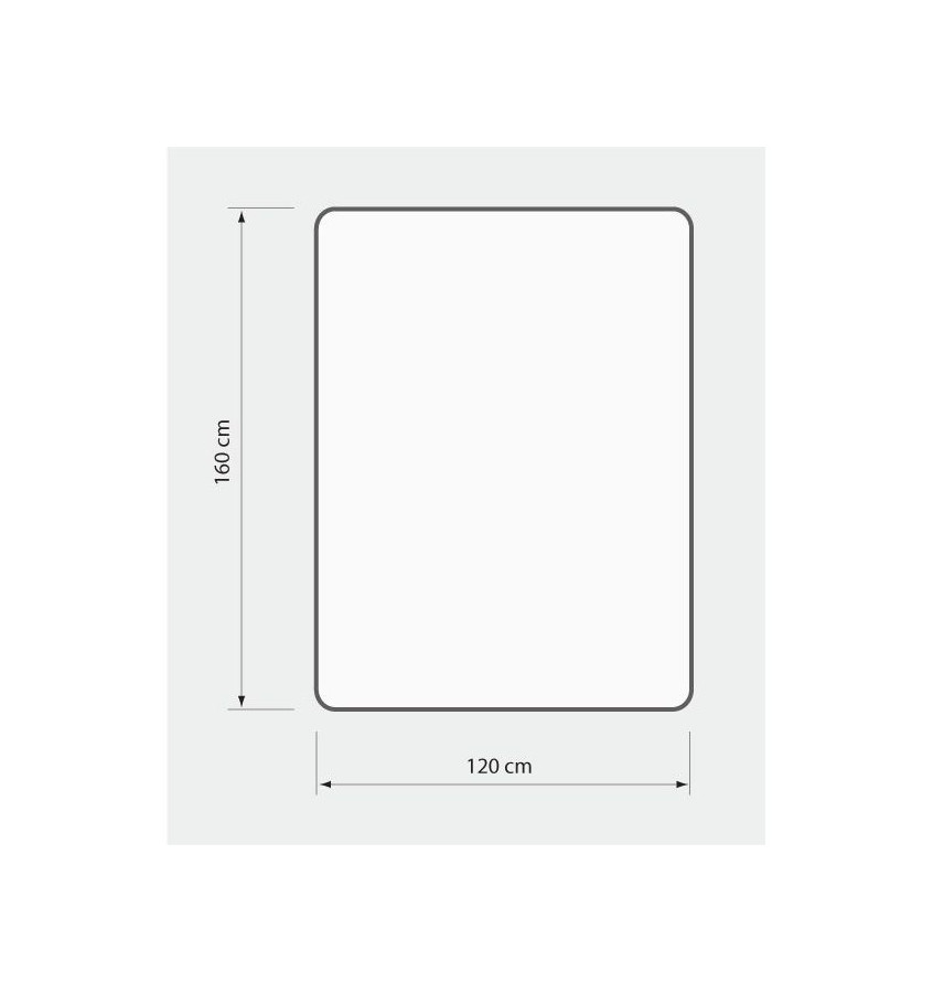 Mata 120x160cm pod krzesło duża podkładka, grubość 1 mm