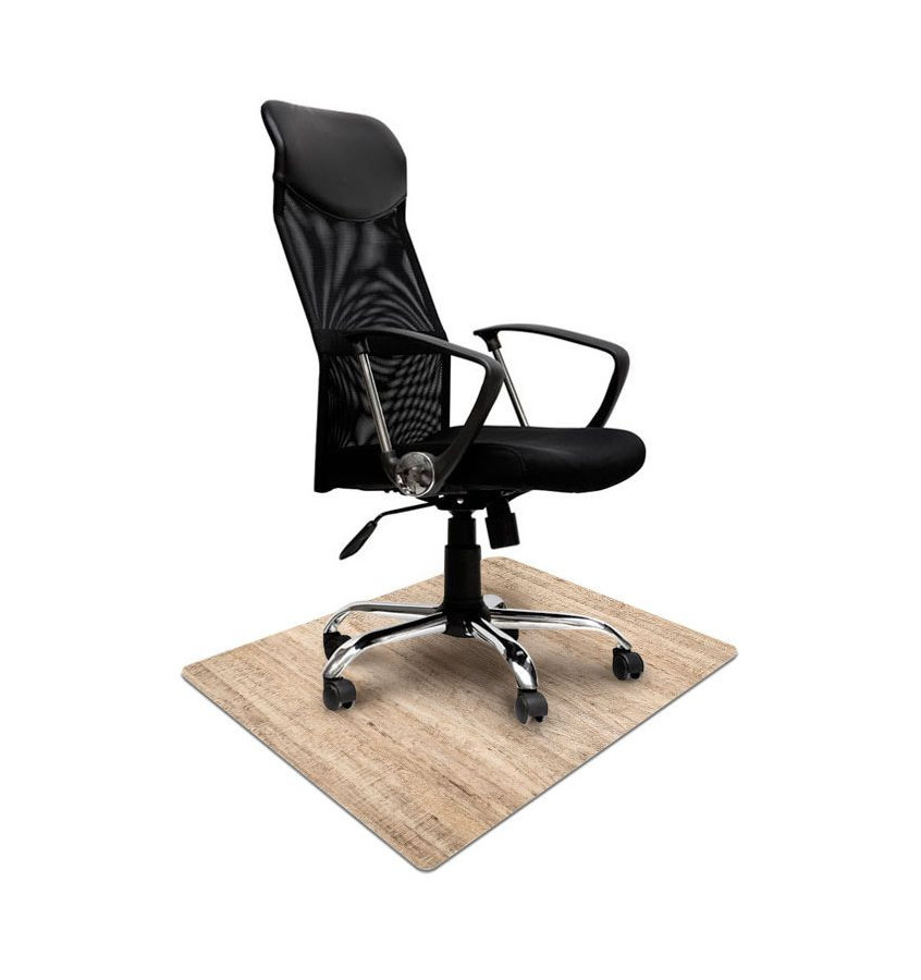 Mata ochronna pod krzesło na kółkach z grafiką 080 DREWNO - 80x120cm -  gr. 13mm