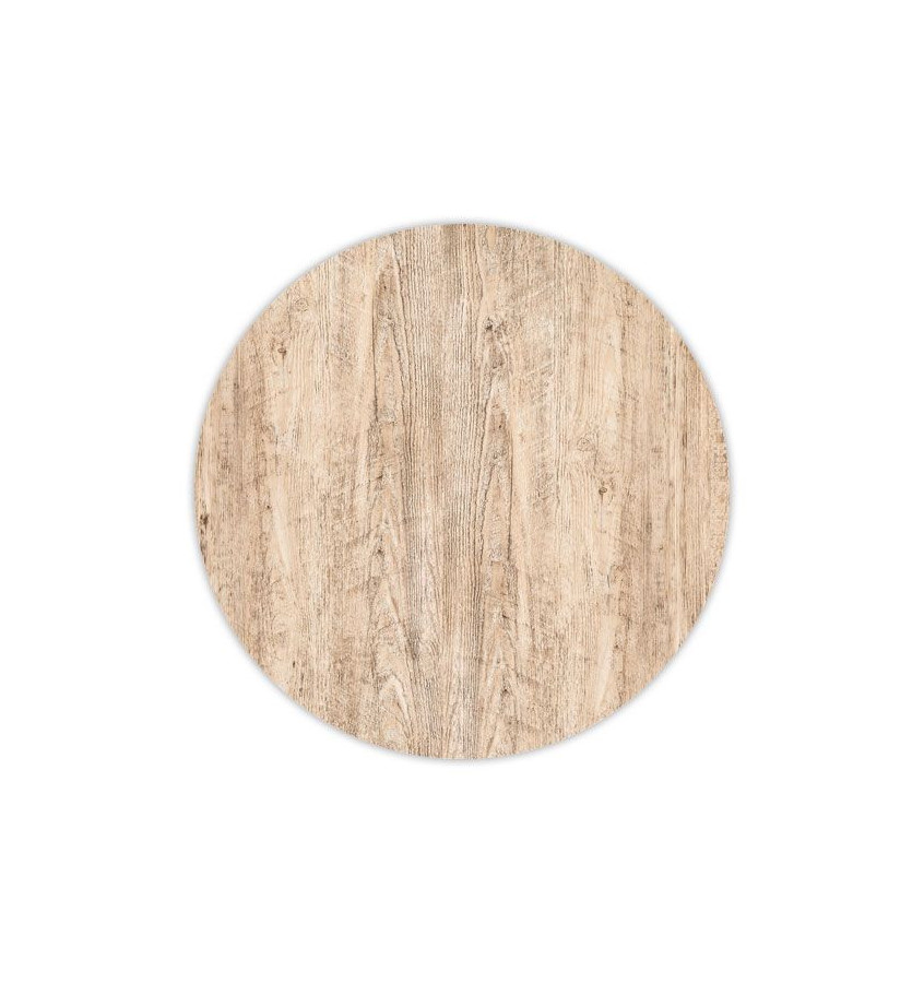 Mata ochronna pod krzesło z grafiką 080 DREWNO - okrągła śr. 100cm gr. 13mm