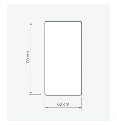 Mata na biurko stół 60x120cm przezroczysta z poliwęglanu