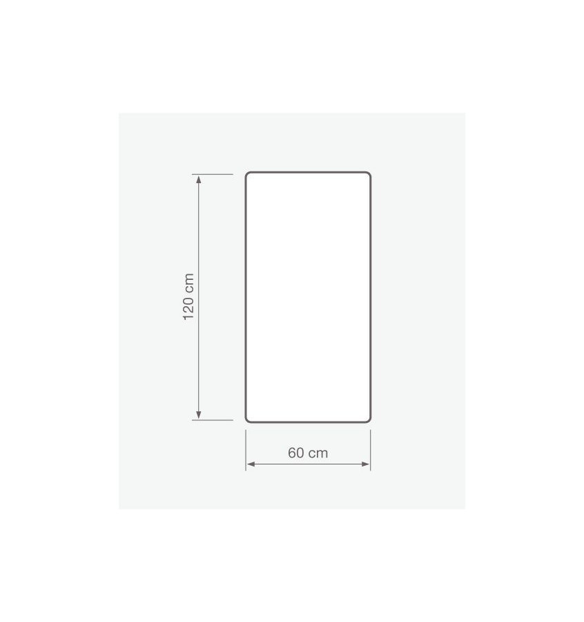 Mata na biurko stół 60x120cm przezroczysta z poliwęglanu