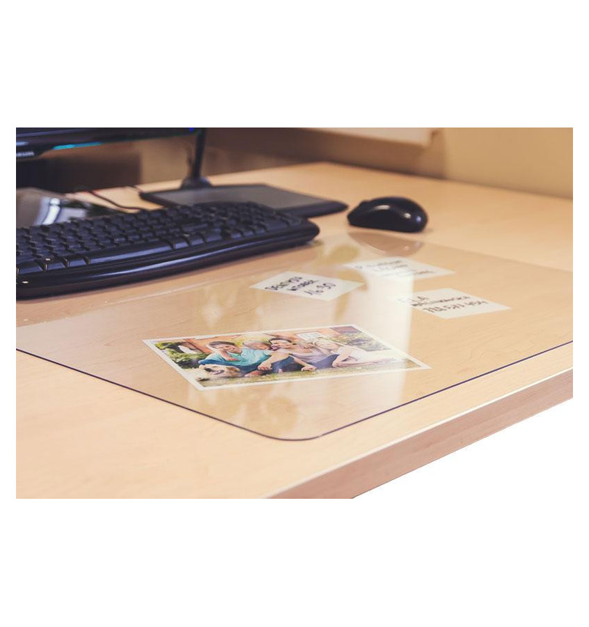 Mata na biurko stół 60x120cm przezroczysta z poliwęglanu