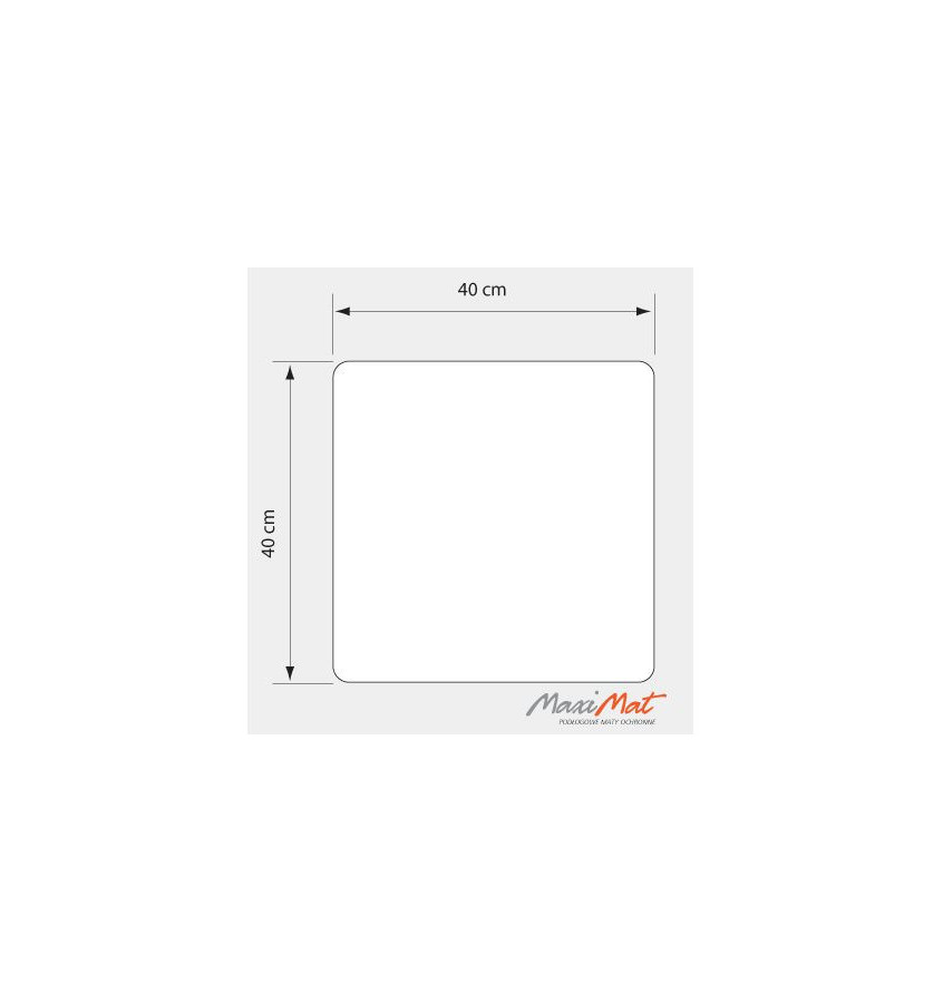 Podkładka ochronna 40x40 cm  przezroczysta grubość 1mm pod doniczkę akwarium PC