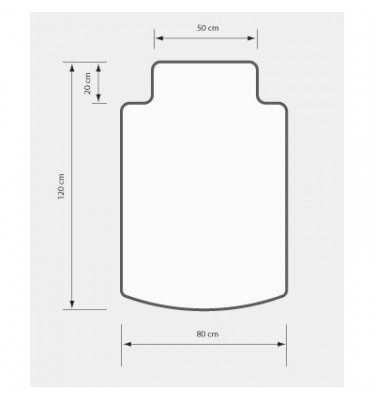 Mata ochronna 80x120cm ergonomiczny kształt
