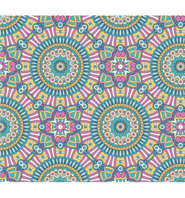 Wykładzina z nadrukiem ROZETY PCV0008 szerokość 150 cm