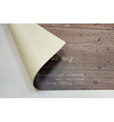 Antypoślizgowa miękka podkładka na całe biurko MALM z IKEA 151x65cm wzór FILMOWY