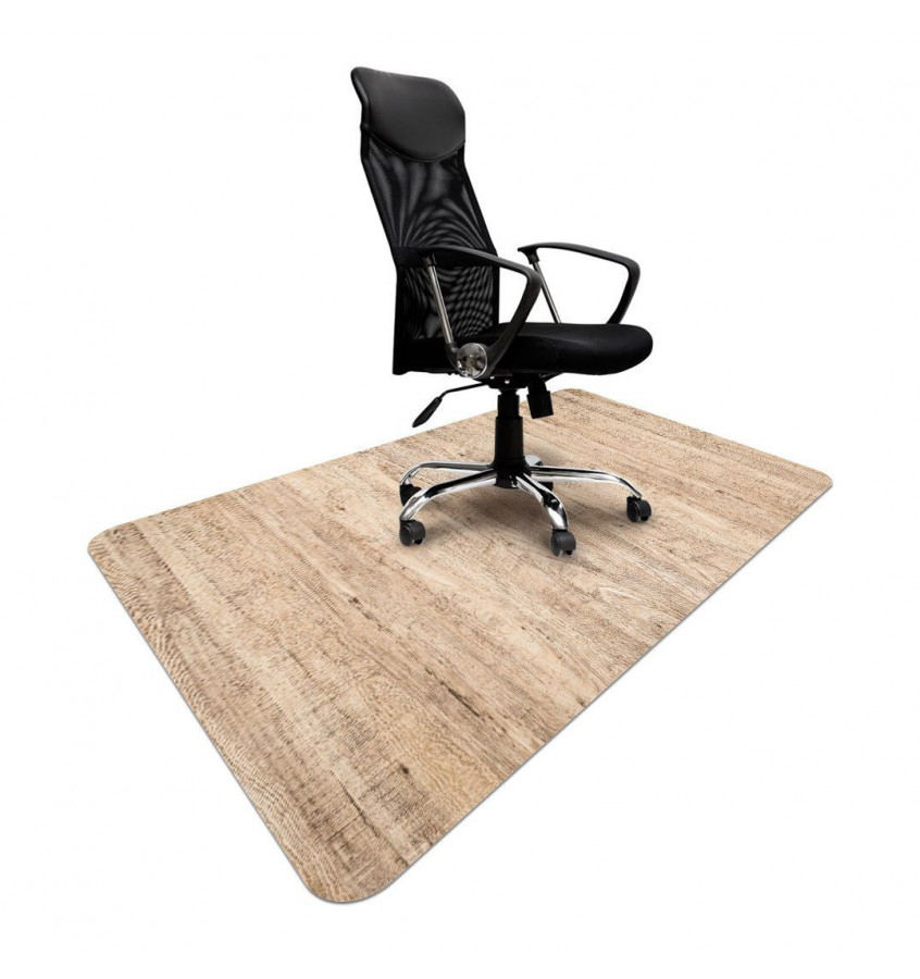 Elastyczna mata ochronna pod fotel krzesło 120x180cm gr. 22mm ze wzorem 080 - DREWNO
