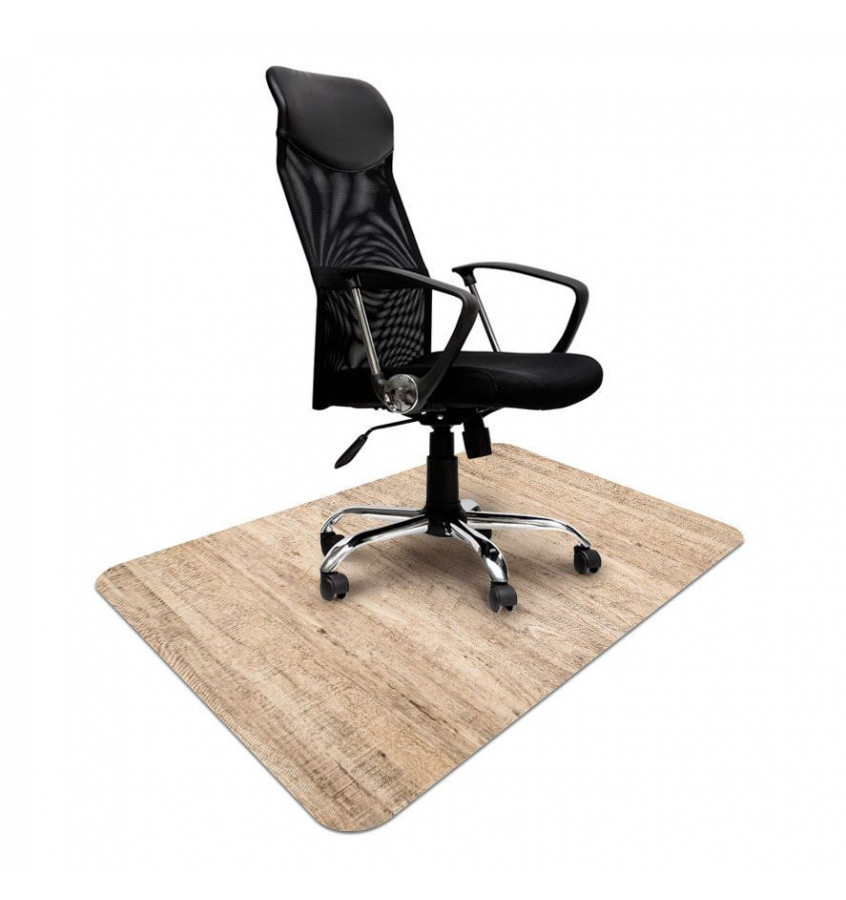 Elastyczna mata pod krzesło 100x140cm gr. 22mm wzór 080 - DREWNO 