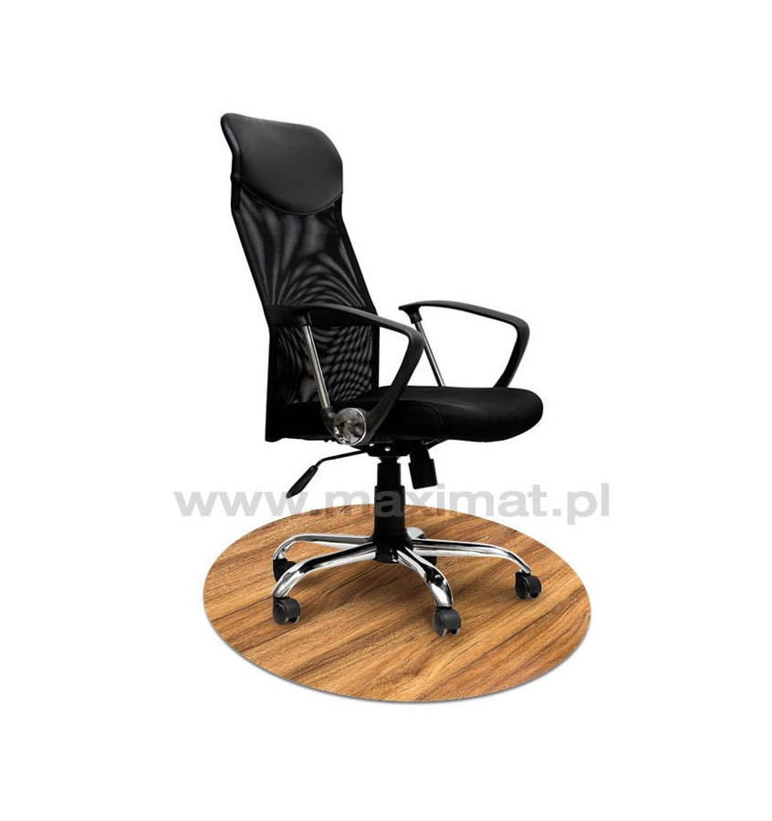 Elastyczna mata ochronna pod krzesło na kółkach z grafiką 077 - okrągła śr. 100cm gr. 22mm