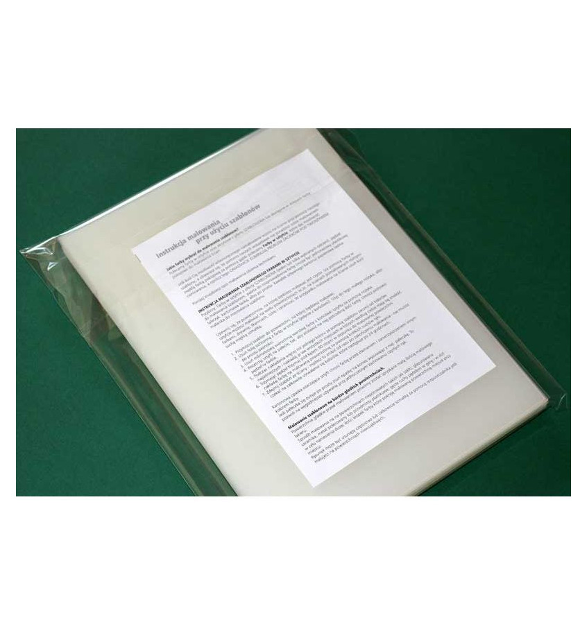 Komplet 44 szablony LITERY i CYFRY  z tworzywa - czcionka carrier - wys. 10 cm gr. 03mm