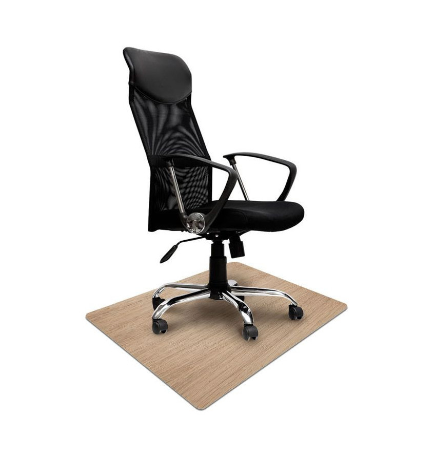 Elastyczna mata pod fotel na kółkach 80x120cm gr. 22mm ze wzorem 071 - DREWNO