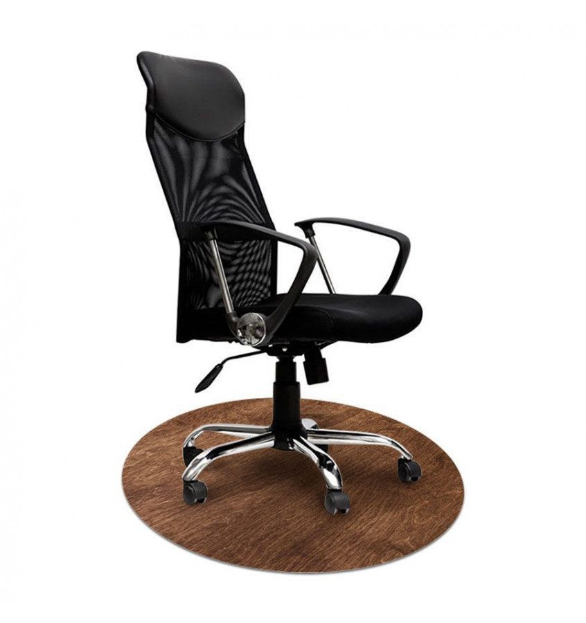 Elastyczna mata ochronna pod krzesło na kółkach z grafiką 068 - pod fotel obrotowy - okrągła śr. 100cm gr. 22mm