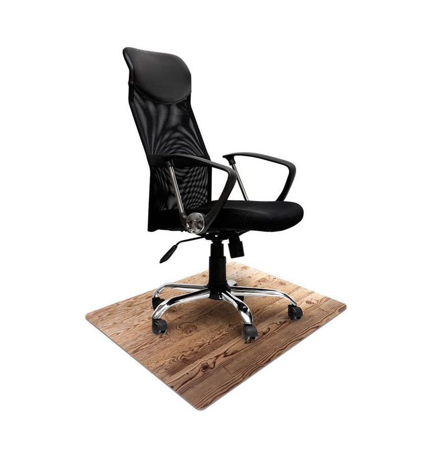 Elastyczna mata ochronna pod krzesło 80x120cm gr. 22mm ze wzorem 065 - DREWNO