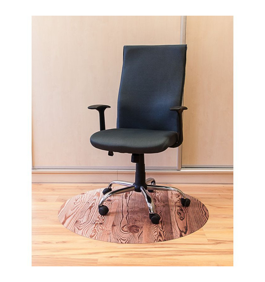 Elastyczna mata ochronna pod krzesło na kółkach z grafiką 065 - pod fotel obrotowy - okrągła śr. 100cm gr. 22mm