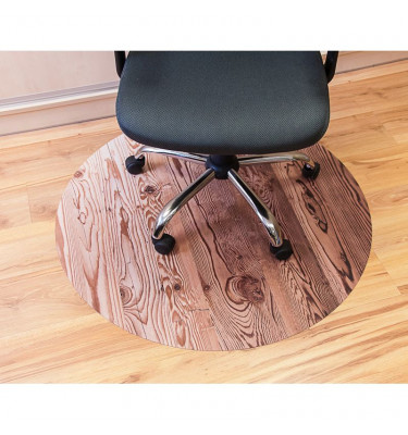 Elastyczna mata ochronna pod krzesło na kółkach z grafiką 065 - pod fotel obrotowy - okrągła śr. 100cm gr. 22mm