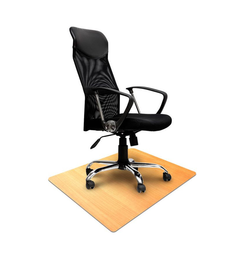 Elastyczna mata ochronna pod krzesła obrotowe 80x120cm gr. 22mm z grafiką 064 - DREWNO