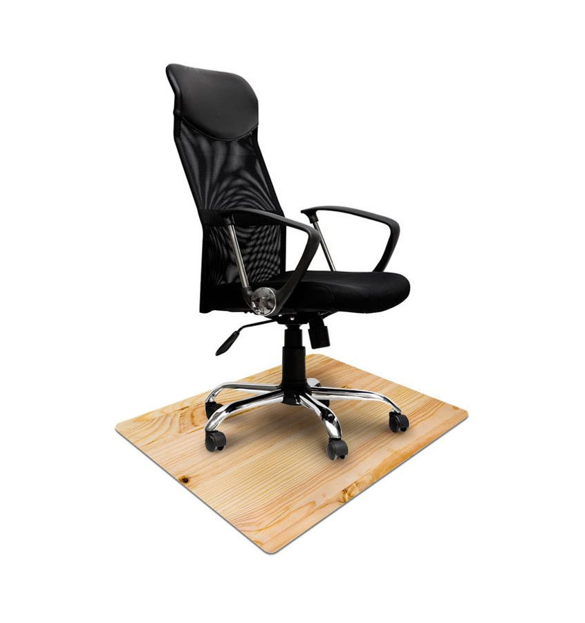 Elastyczna mata ochronna pod krzesło 80x120cm gr. 22mm wzór 063 - DREWNO