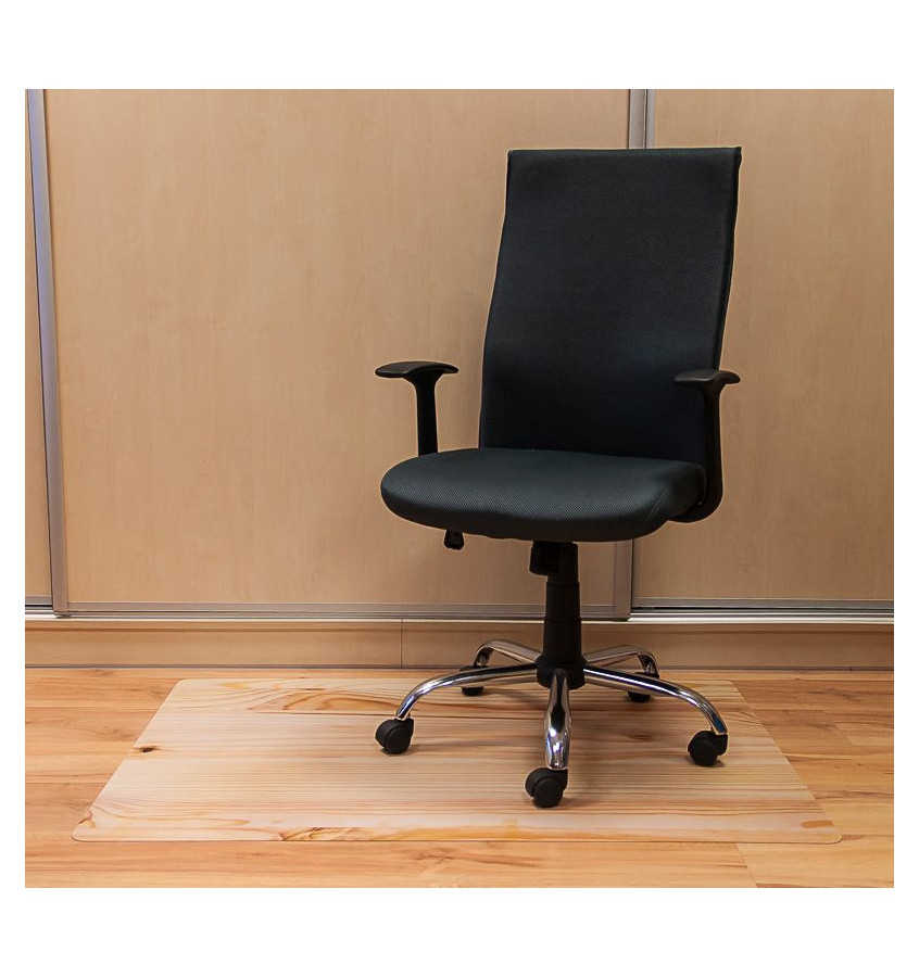 Elastyczna mata ochronna pod krzesło 80x120cm gr. 22mm wzór 063 - DREWNO