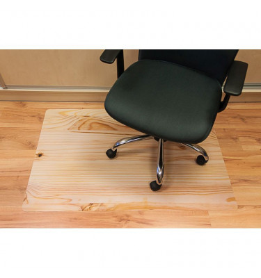 Elastyczna mata ochronna pod krzesło 80x120cm gr. 22mm wzór 063 - DREWNO