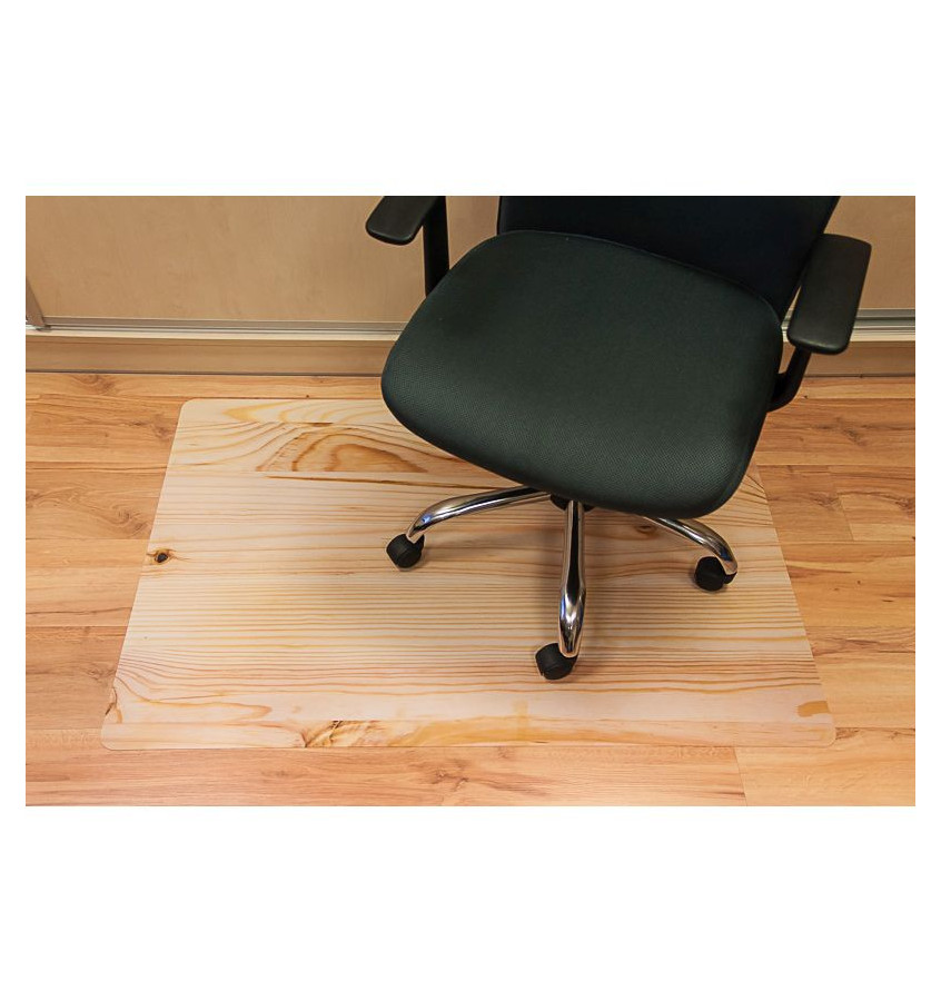 Elastyczna mata ochronna pod krzesło 80x120cm gr. 22mm wzór 063 - DREWNO