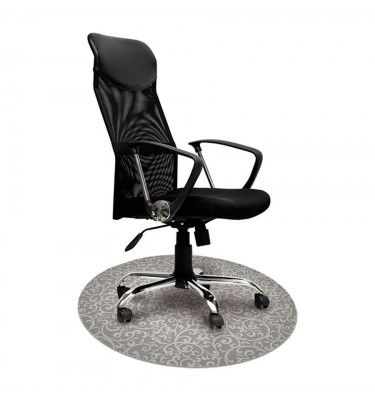 Elastyczna mata ochronna pod krzesło na kółkach z grafiką 062 - pod fotel obrotowy - okrągła śr. 100cm gr. 22mm