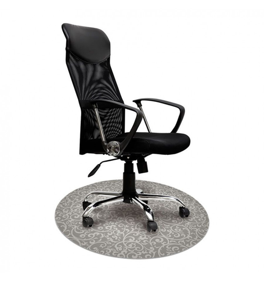 Elastyczna mata ochronna pod krzesło na kółkach z grafiką 062 - pod fotel obrotowy - okrągła śr. 100cm gr. 22mm