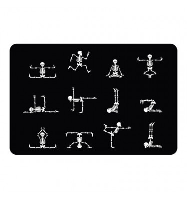 Elastyczna mata ochronna pod krzesło 80x120cm gr. 22mm z grafiką 061 - GIMNASTYKA SZKIELETÓW