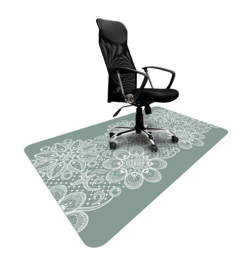 Elastyczna mata ochronna pod krzesło 120x180cm gr. 22mm z grafiką 060 - SKANDYNAWSKA KORONKA