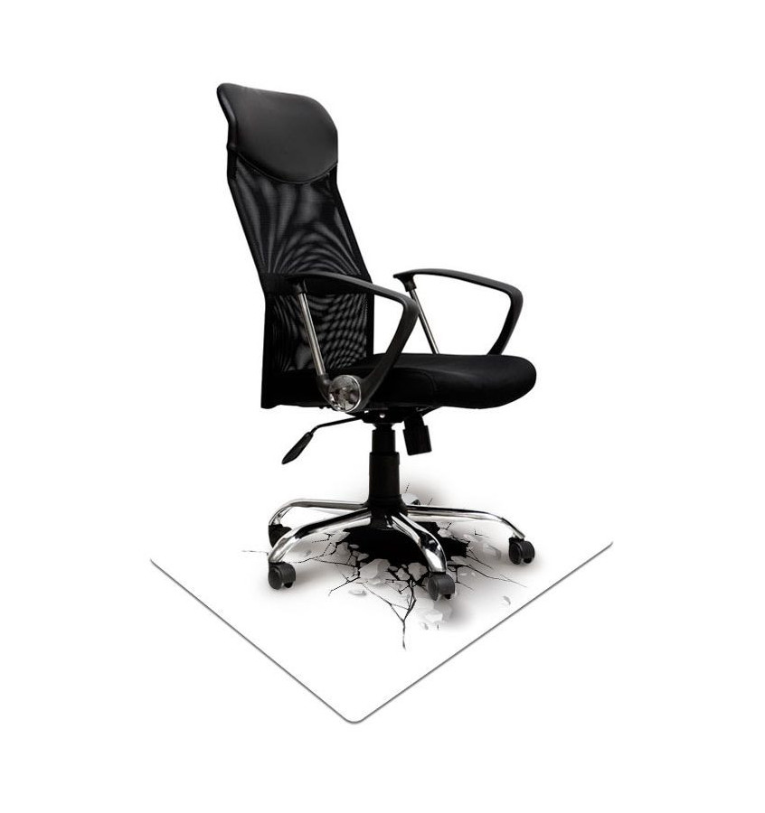 Elastyczna mata ochronna pod krzesło 80x120cm gr. 22mm z grafiką 059 - CZARNA DZIURA