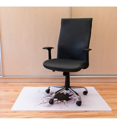 Elastyczna mata ochronna pod krzesło 80x120cm gr. 22mm z grafiką 059 - CZARNA DZIURA