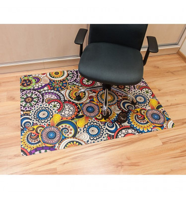 Elastyczna mata 100x140cm gr. 22mm ze wzorem 056 - KOLOROWE MANDALE