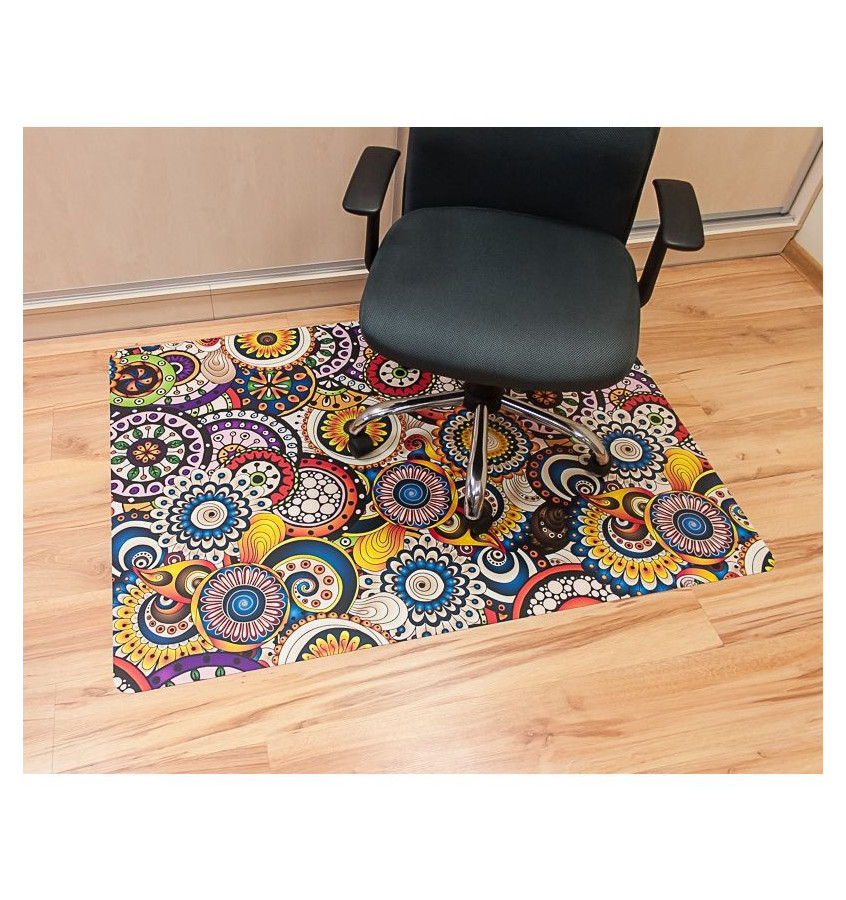 Elastyczna mata 100x140cm gr. 22mm ze wzorem 056 - KOLOROWE MANDALE