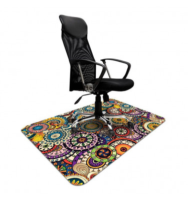 Elastyczna mata 100x140cm gr. 22mm ze wzorem 056 - KOLOROWE MANDALE