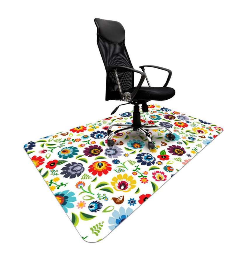 Elastyczna mata ochronna pod krzesło 120x180cm gr. 22mm wzór 055 - LUDOWY