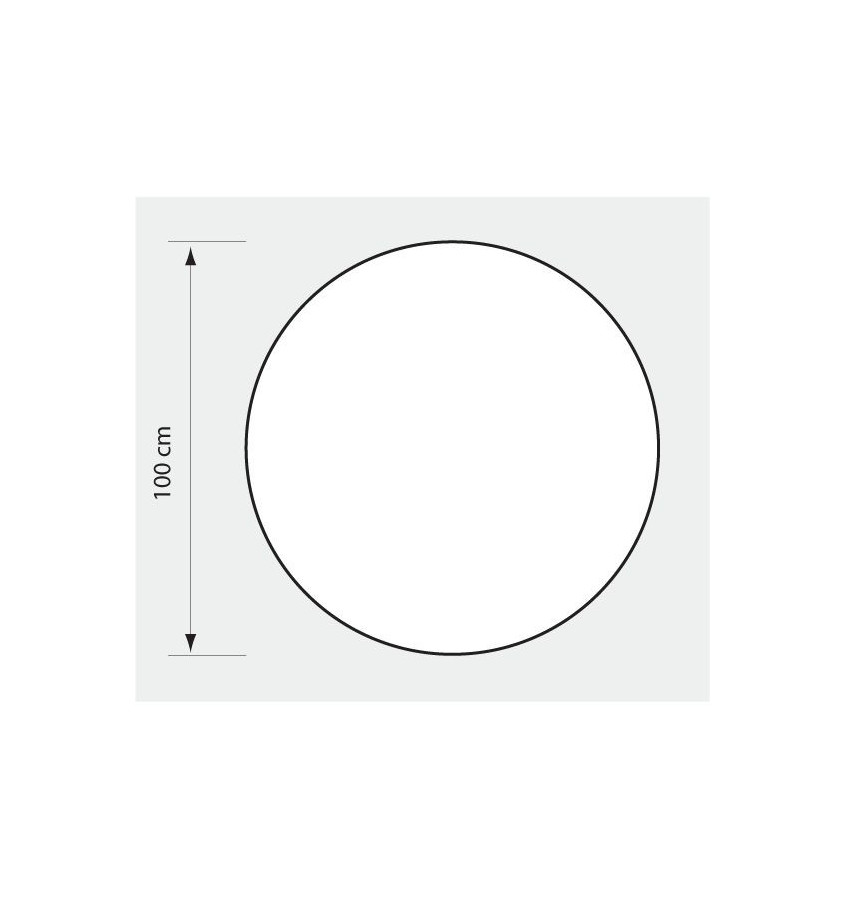 Mata okrągła 100cm pod fotel na kółkach gr. 1mm
