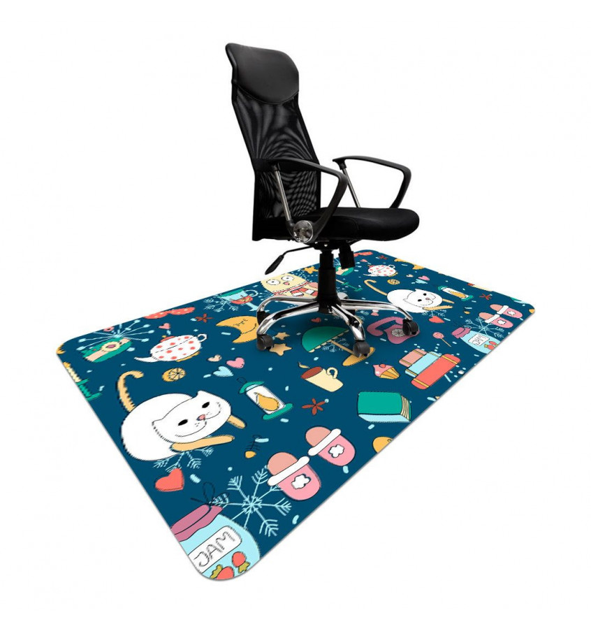 Elastyczna mata ochronna pod krzesło 120x180cm  gr. 22 mm z nadrukiem 054 - DLA DZIECI