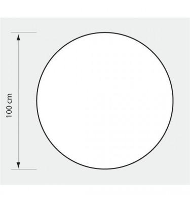 Podkładka ochronna fi 100cm pod fotel biurowy okrągła mata 1mm