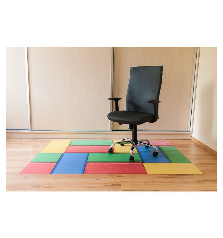 Elastyczna podkładka pod krzesło biurowe 120x180cm gr. 22mm wzór 051 - KLOCKI