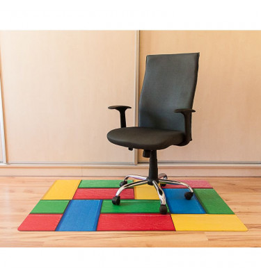 Elastyczna mata ochronna 100x140cm gr. 22mm ze wzorem 051 - KLOCKI