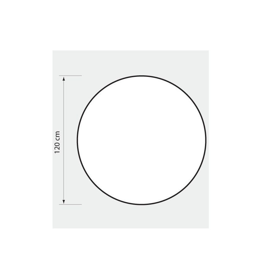Mata ochronna okrągła 120cm 1mm pod krzesło na kółkach