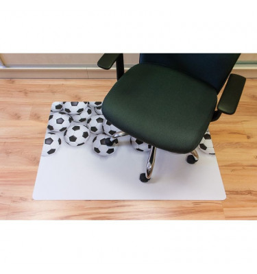 Elastyczna mata ochronna pod krzesło fotel biurowy 80x120cm gr. 22mm wzór 049 - PIŁKI NOŻNE