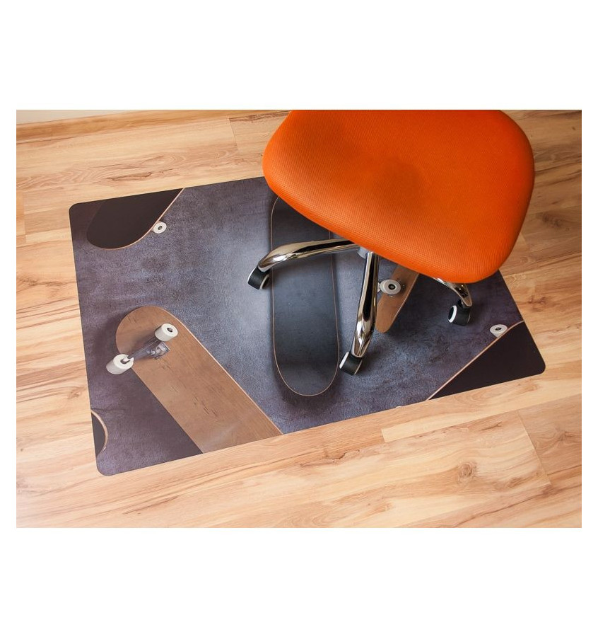 Elastyczna mata ochronna podkładka pod krzesło 80x120cm gr. 22mm wzór 048 - DESKOROLKI