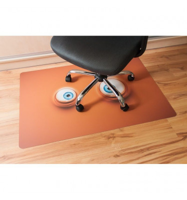 Elastyczna mata ochronna pod krzesło na kółkach 80x120cm - gr. 22mm z grafiką 045 - ZEZOWATE OCZY