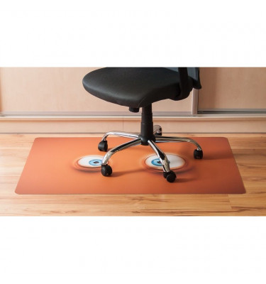 Elastyczna mata ochronna pod krzesło na kółkach 80x120cm - gr. 22mm z grafiką 045 - ZEZOWATE OCZY