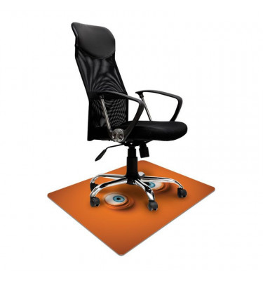 Elastyczna mata ochronna pod krzesło na kółkach 80x120cm - gr. 22mm z grafiką 045 - ZEZOWATE OCZY