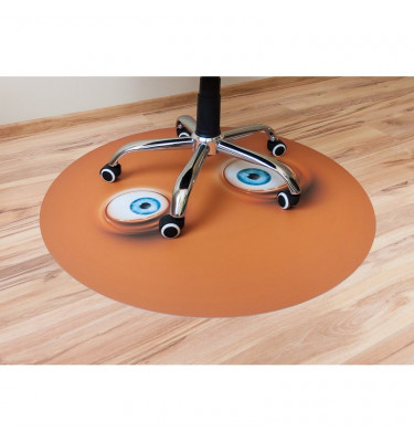 Elastyczna mata pod krzesło fotel z grafiką 045 - śr. 100cm gr. 22mm