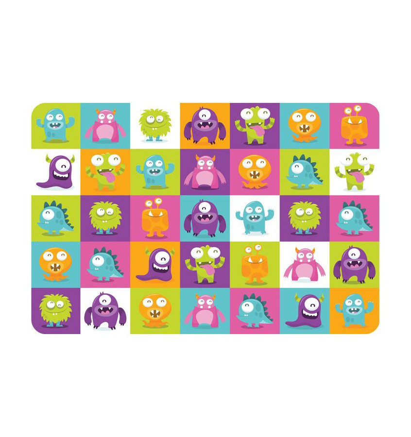 Elastyczna mata pod krzesło 100x140cm gr. 22mm ze wzorem 044 - STWORKI