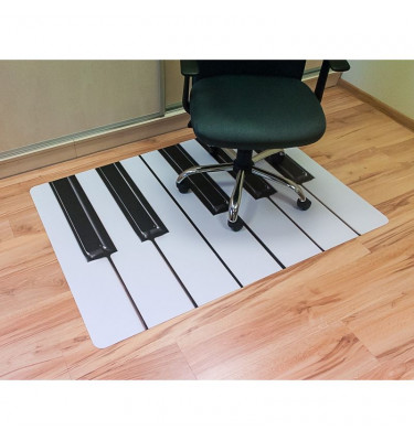 Elastyczna mata pod krzesło 100x140cm  gr. 22mm wzór 042 - KLAWIATURA 