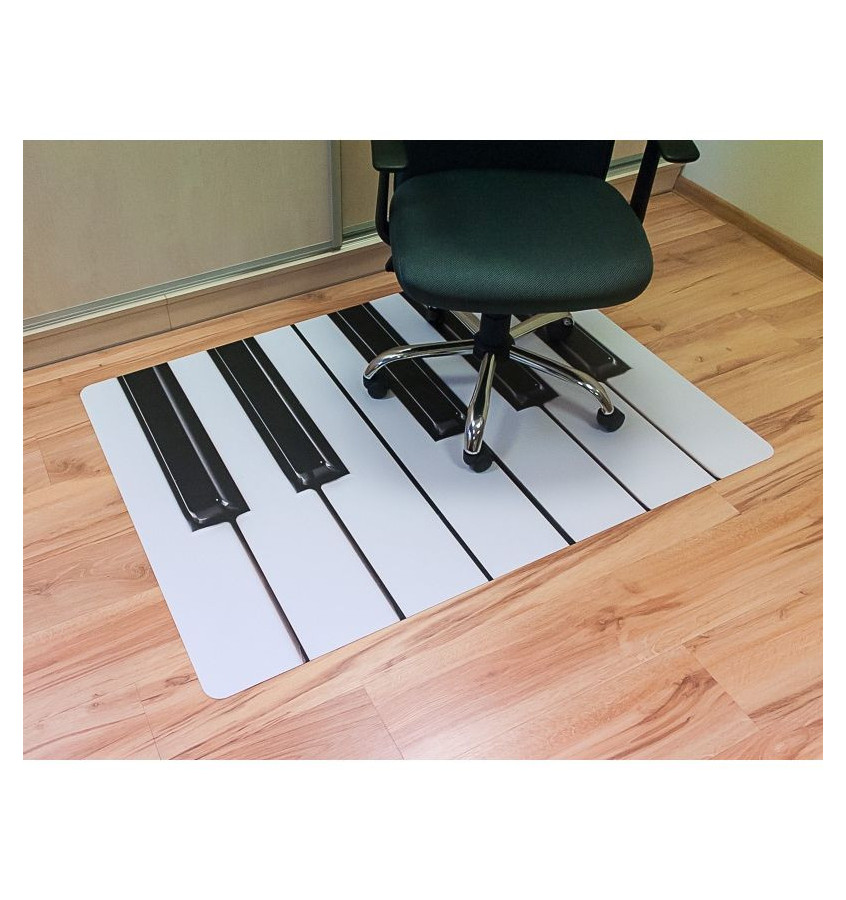 Elastyczna mata pod krzesło 100x140cm  gr. 22mm wzór 042 - KLAWIATURA 